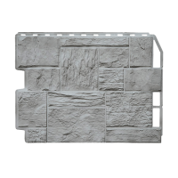 Фасадные панели FINEBER Туф, светло-серый