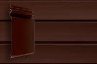 Сайдинг Grand Line Natural-Брус 3.0, темный дуб