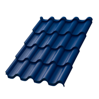 Металлочерепица МП Монтерроса, синий насыщенный