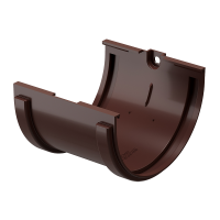 Соединитель желобов DOCKE STANDARD, темно-коричневый