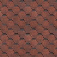 Гибкая черепица SHINGLAS Соната, красный