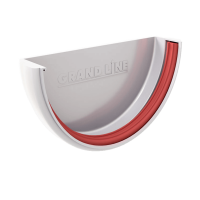 Заглушка желоба Grand Line Классика, белый