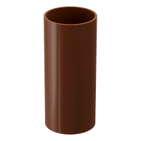 Труба водосточная DOCKE PREMIUM 1м, каштан