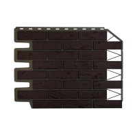 Фасадные панели FINEBER Кирпич баварский, темно-коричневый