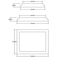Рустовый камень ForPRO РК4-350х450х50