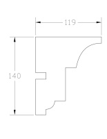 Карниз ForPRO К-120x140
