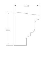 Подоконник ForPRO П-120x160