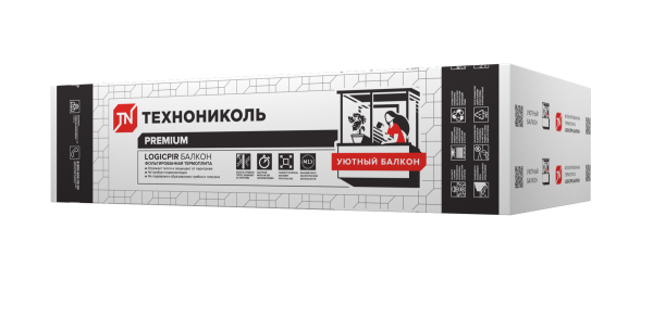 Плиты LOGICPIR Балкон, 1200x600x40мм
