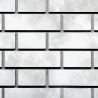 Фасадные панели FINEBER Кирпич клинкерный 3D, бело-коричневый