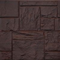 Фасадные панели FINEBER Туф, темно-коричневый