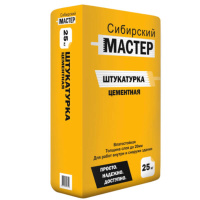 Штукатурка цементная Сибирский мастер, 25кг