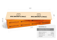 XPS Пеноплэкс 45, 2400x600x40мм