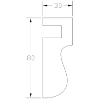 Молдинг ForPRO М-30x80